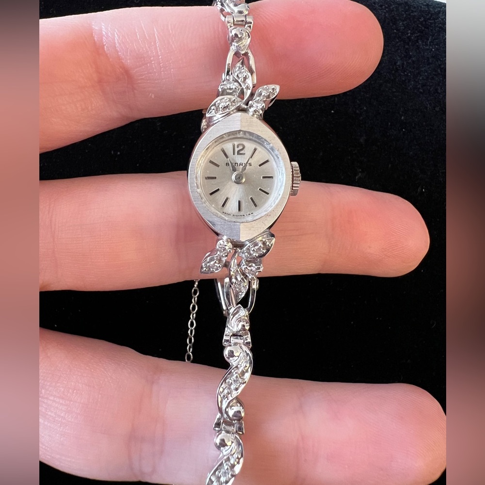 Vintage 14K White Gold Benrus Watch